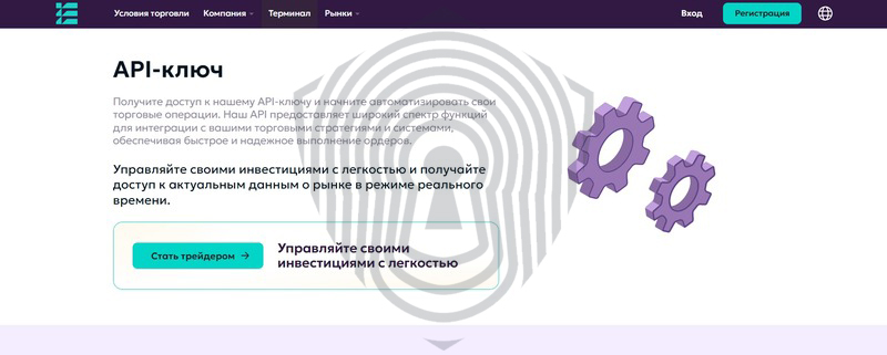 Возможность подключения API-ключа в Ecotenago.