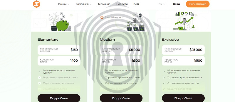 Доступные счета на платформе Slocazerau, предназначенные для заманивания клиентов.